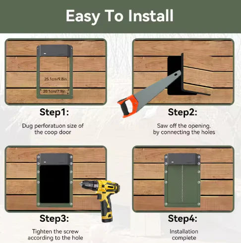 Automatic Door System For The Chicken Coop